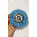 4 Inch Blue Color Nylon Abrasive Wheel Brush with 6mm Shank for Remover Sander